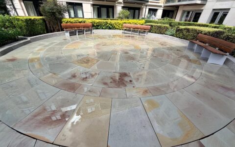 What is the Best Way to Clean Coping Stones and Podium Paving?
