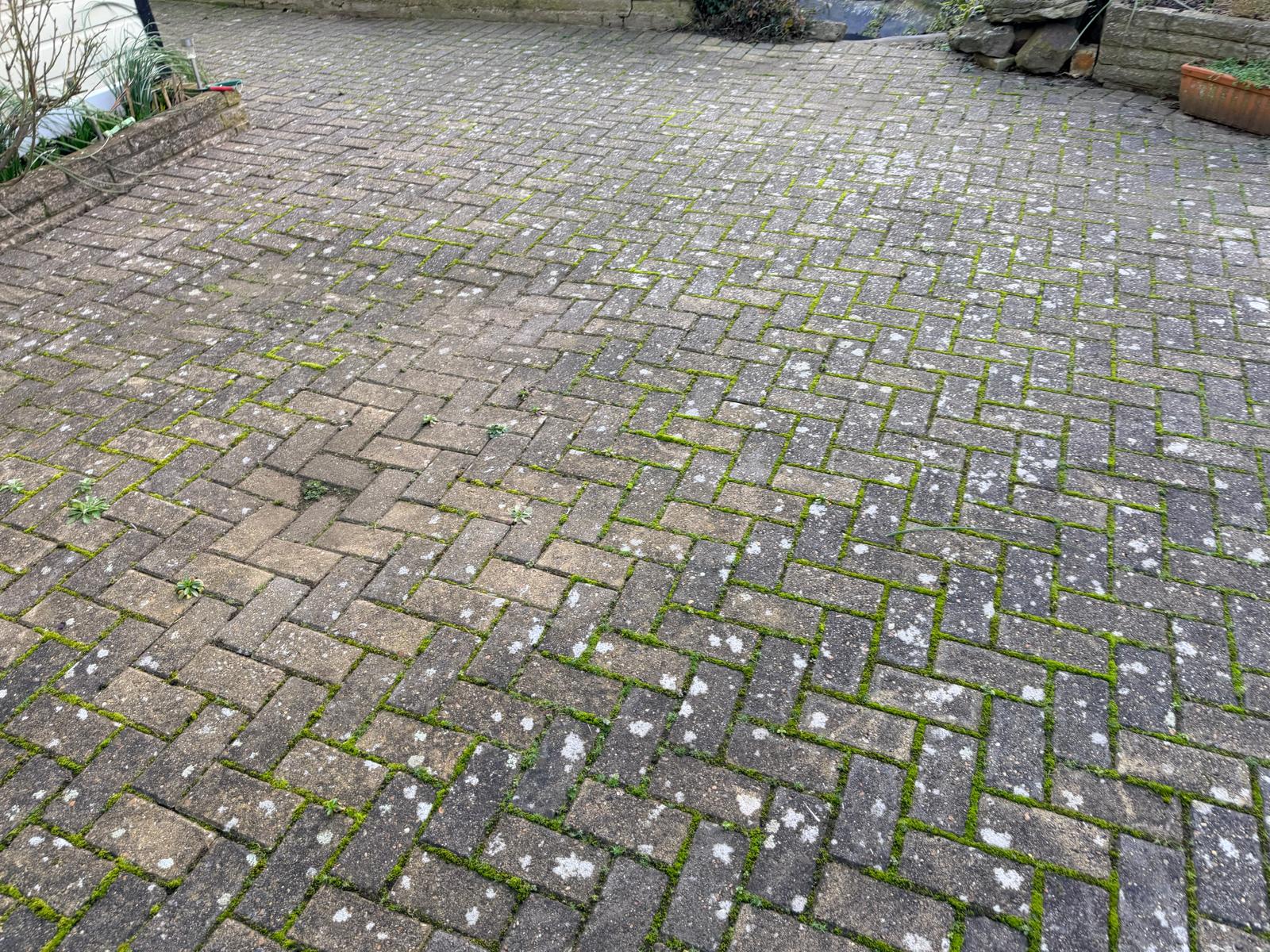 How Do You Get Rid of Stubborn Black Lichen and Moss Using High Pressure Cleaning for Patio Surfaces?