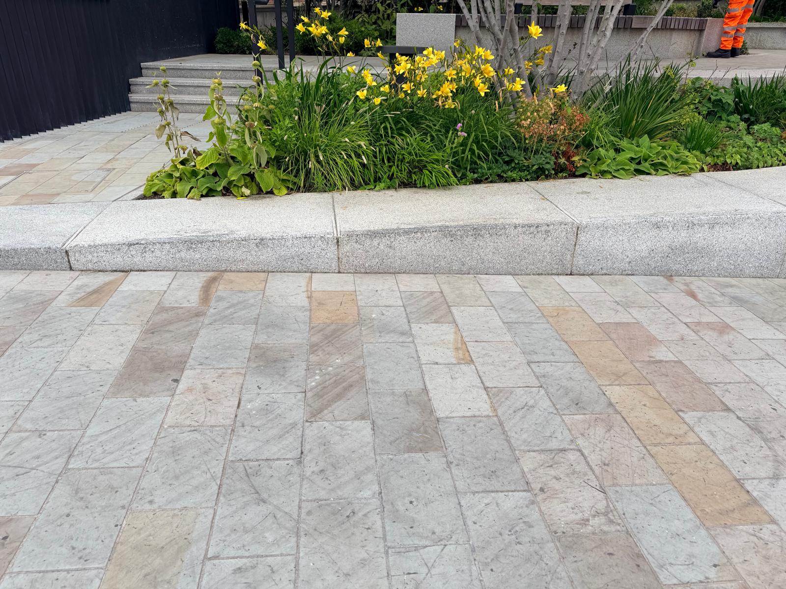 Skateboard Wax Removal: Restoring Granite and York Stone at a London Riverside Project
