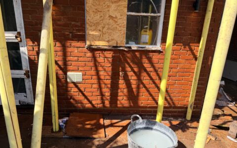 How We Helped a Homeowner Remove Limescale From Delicate Red Brickwork