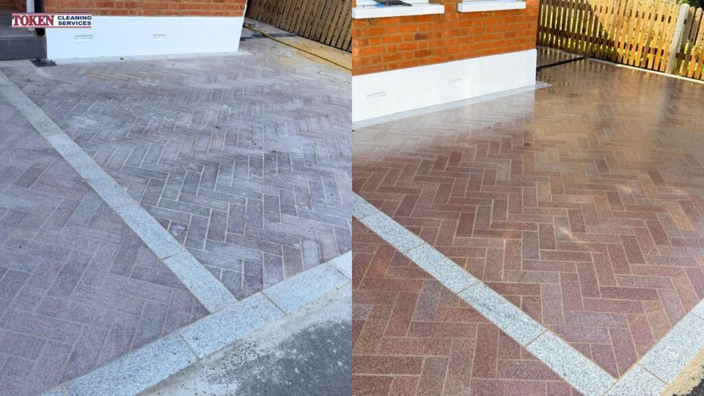 front elevation brick cleaning